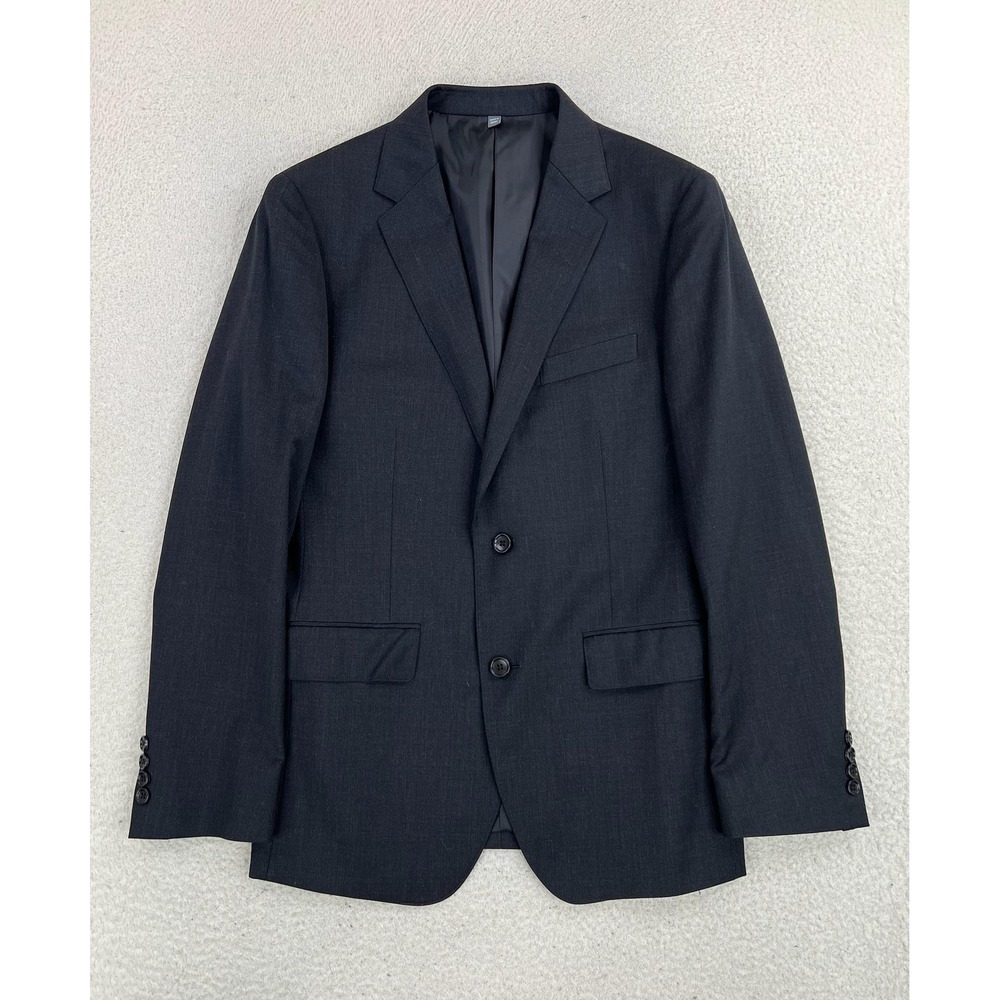 Bonobos Jetsetter Blazer Mens 38R Gray Wool Lycra Slim Fit Stretch 2 Button